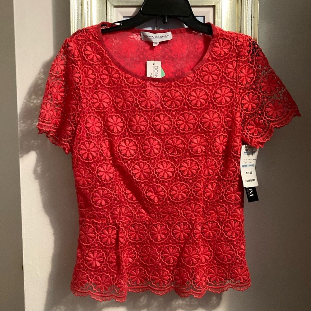 Red Lace Women’s Top